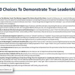 10 Leadership Choices