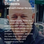 Send Me Your 'C' And 'D' Students ... And We'll Change The World